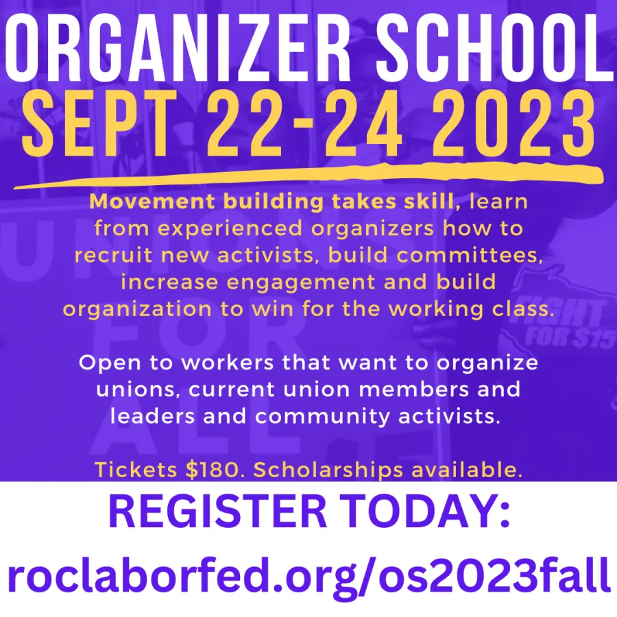 Organizer School Fall 2023 Flyer